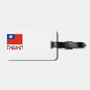 Taiwanese Flag and Taiwan Luggage Tag