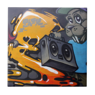 Taiwanese graffiti, Taipei, Taiwan Tile