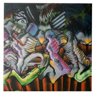 Taiwanese graffiti, Taipei, Taiwan Tile