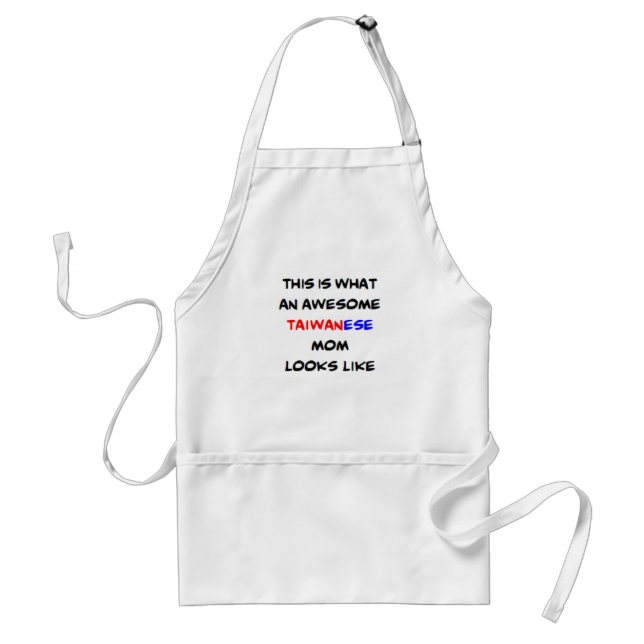 taiwanese mom, awesome standard apron (Front)