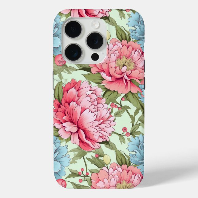 Taiwanese Peonies Case-Mate iPhone Case (Back)
