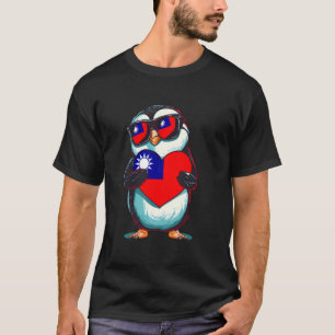 Taiwanese Pride Taiwanese Roots Penguin Taiwan Fla T-Shirt