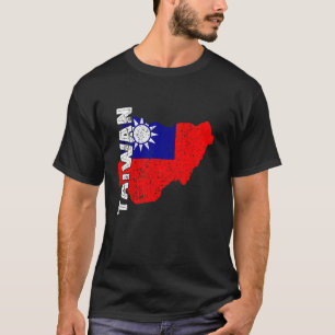 Taiwanese Pride Vintage Taiwanese Roots Taiwan Fla T-Shirt