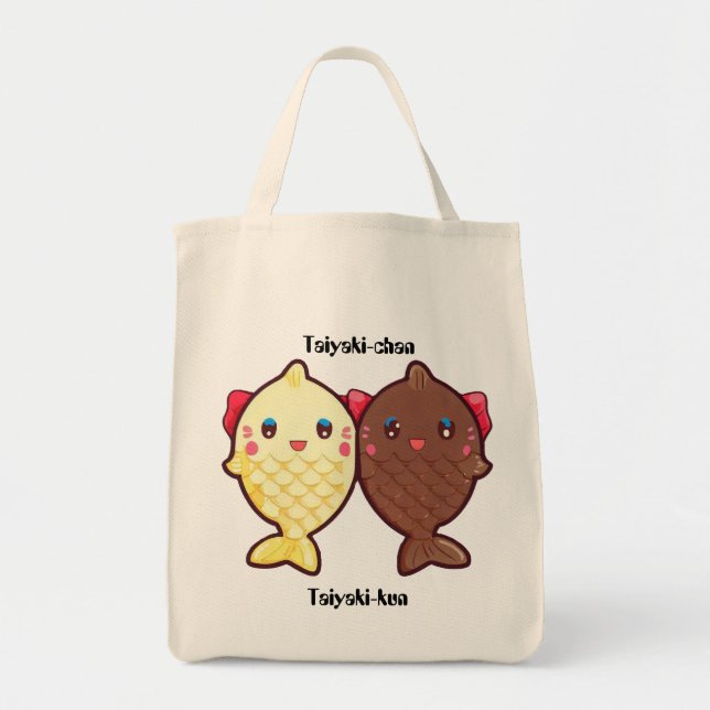 Taiyaki Cute Fish Japanese Sweet Ice Cream Dessert Tote Bag (Front)