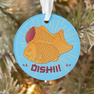 Taiyaki Fish Japanese Food Illustration Ornament