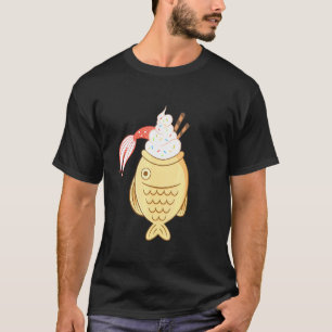 Taiyaki Fish Koi Fish Japanese Waffle Ice Cream T-Shirt