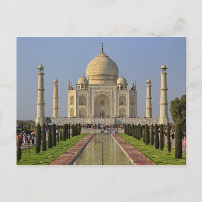 Taj Mahal, a mausoleum located in Agra, India, 2 Postcard (Front)
