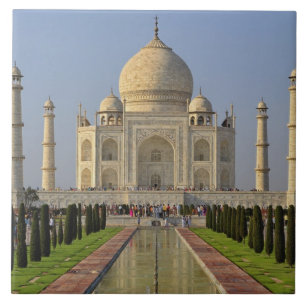 Taj Mahal, a mausoleum located in Agra, India, 2 Tile