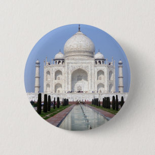 Taj Mahal, Agra, India 6 Cm Round Badge