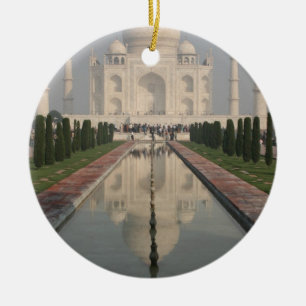 Taj Mahal, Agra, India Ceramic Tree Decoration