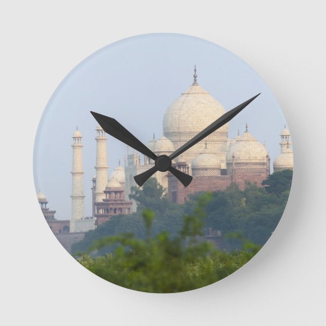 Taj Mahal, Agra, India Round Clock (Front)