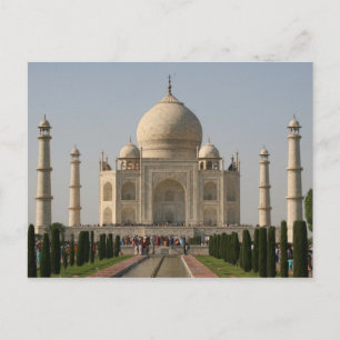 taj mahal agra postcard