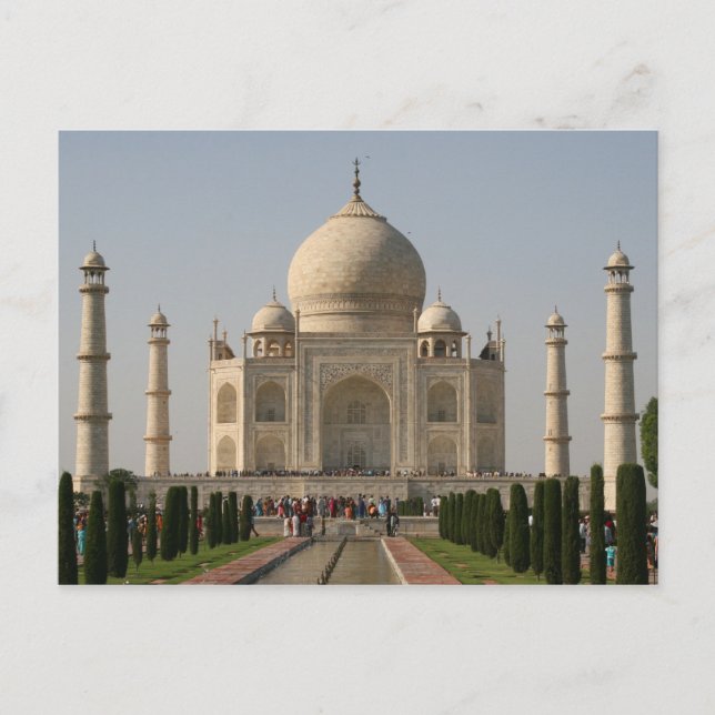 taj mahal agra postcard (Front)