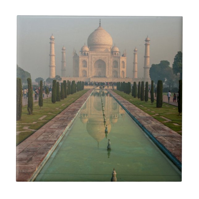 Taj Mahal, Agra, Uttar Pradesh, India Ceramic Tile (Front)
