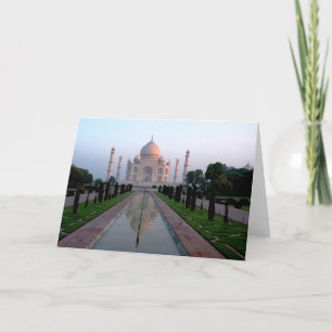 Taj Mahal at daybreak Card