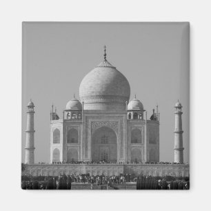 taj mahal b&w magnet
