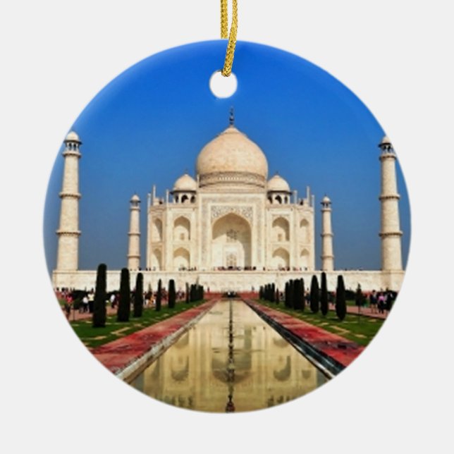 Taj Mahal Ceramic Ornament (Front)
