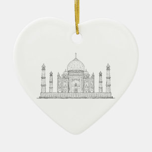 taj mahal ceramic ornament