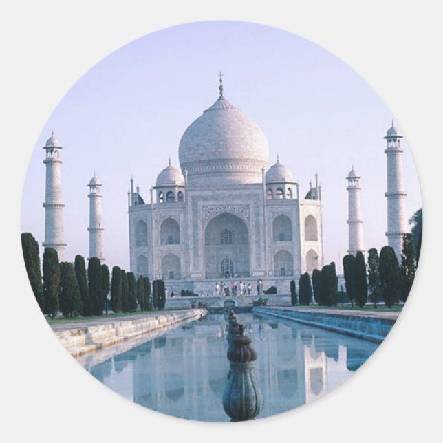 Taj Mahal Classic Round Sticker (Front)