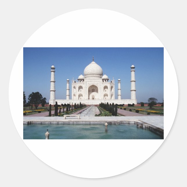 Taj Mahal Classic Round Sticker (Front)