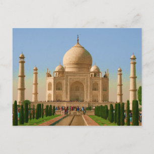 taj mahal colours postcard