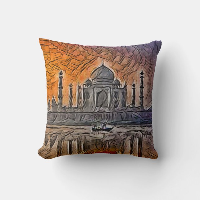 Taj Mahal Cushion (Front)