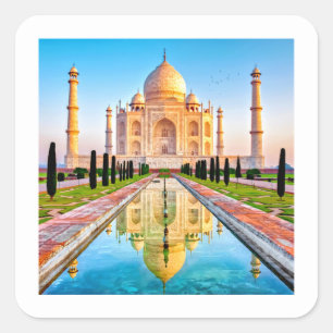 TAJ MAHAL high definition  Square Sticker