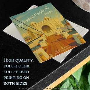 Taj Mahal Houseboat, Sausalito, California Travel  Postcard