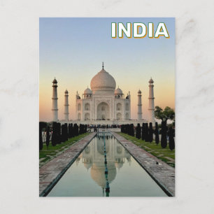 Taj Mahal In Agra, India Postcard