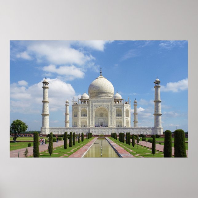 Taj Mahal in Agra India Poster (Front)