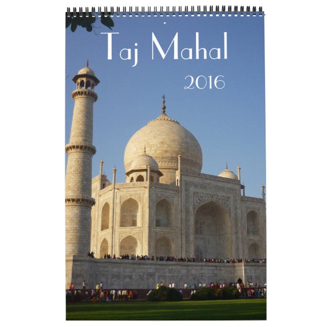 taj mahal india 2016 calendar (Cover)