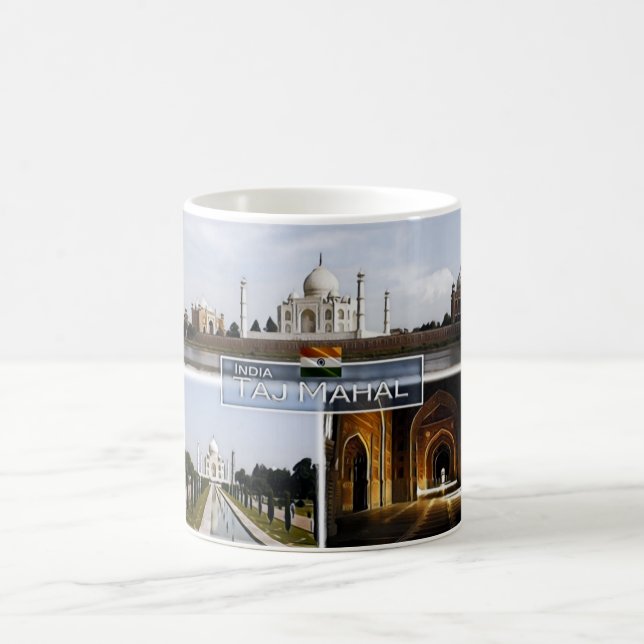 Taj Mahal - India - Coffee Mug (Center)