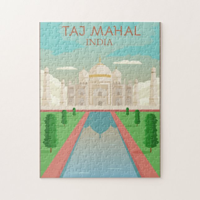 Taj Mahal, India Jigsaw Puzzle (Vertical)