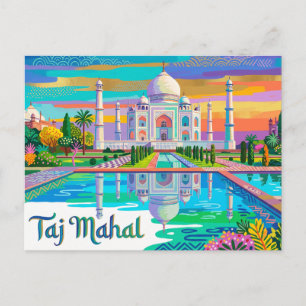 Taj Mahal India Postcard