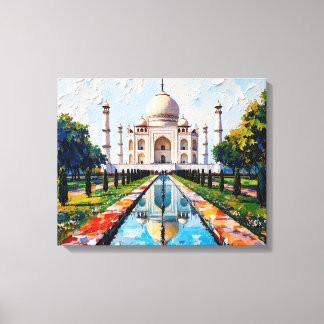 Taj Mahal India Premium Canvas Wall Art  