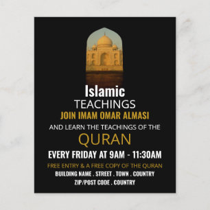 Taj Mahal, Islamic Teaching Advertising Flyer