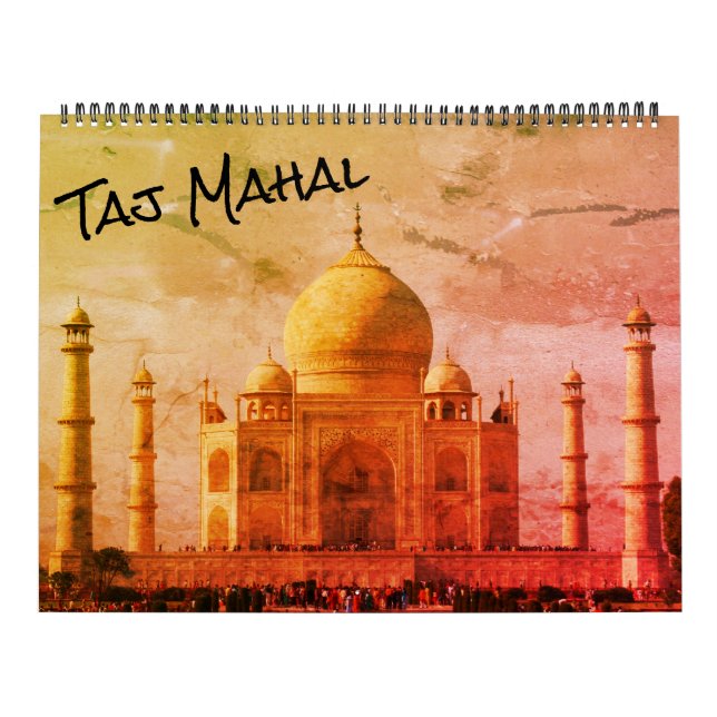 taj mahal large 2026 calendar (Cover)