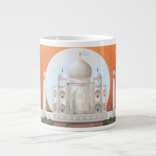 taj mahal large coffee mug