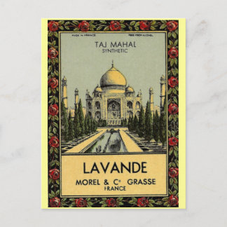 Taj Mahal Lavande Postcard