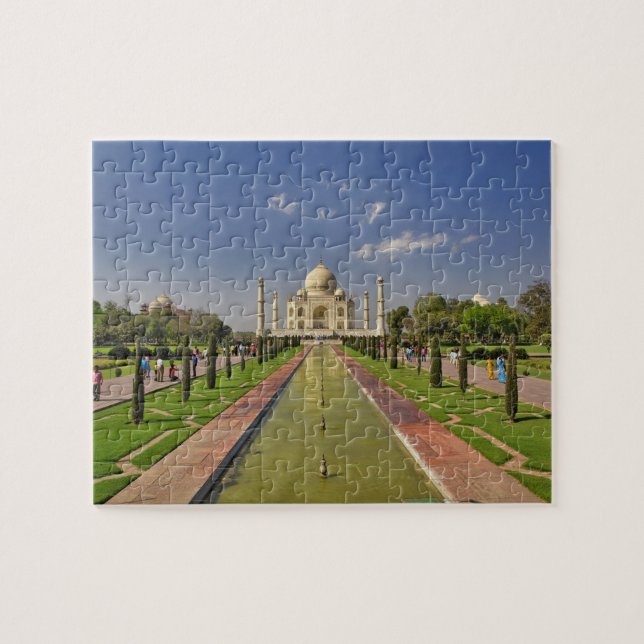 Taj Mahal mausoleum / Agra, India 2 Jigsaw Puzzle (Horizontal)