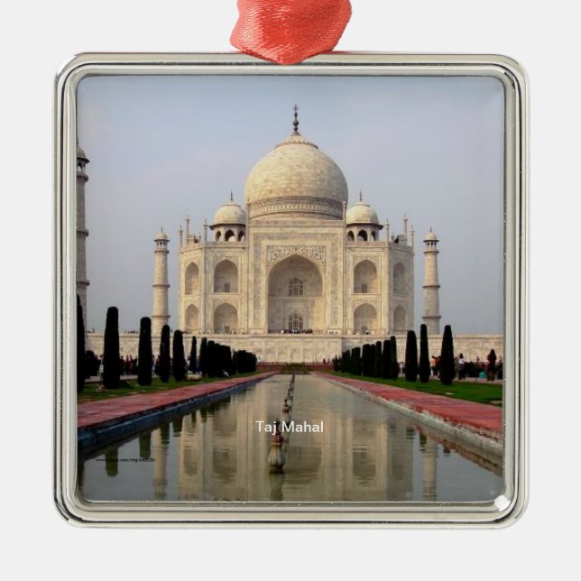 Taj Mahal Metal Ornament (Front)