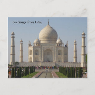 taj mahal postcard