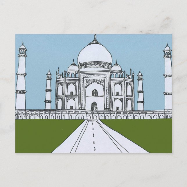 Taj Mahal Postcard (Front)