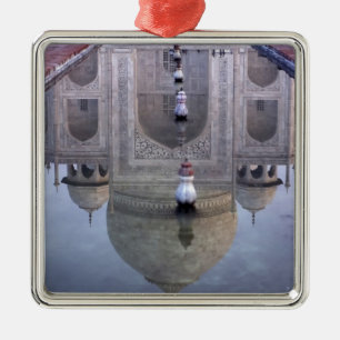 Taj Mahal reflection, Agra, Uttar Pradesh, Metal Tree Decoration