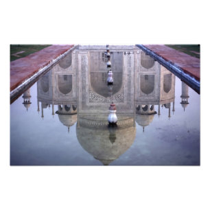 Taj Mahal reflection, Agra, Uttar Pradesh, Photo Print