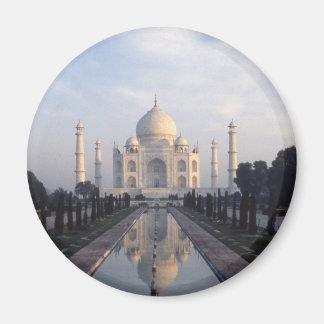Taj Mahal Reflection in Agra, Uttar Pradesh, India Magnet