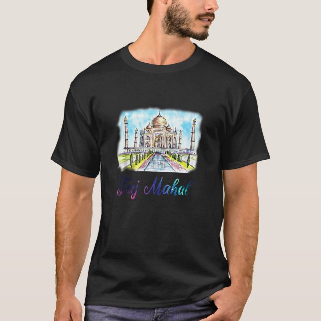 Taj Mahal The Tomb  Indian Agra Travel Souvenir Mo T-Shirt (Front)