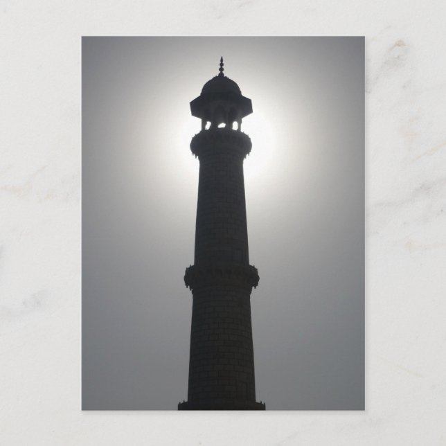 taj mahal tower postcard (Front)