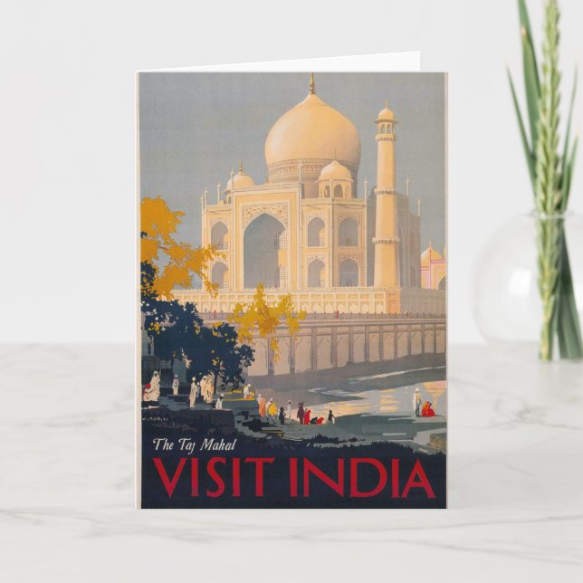 Taj Mahal Vertical Greeting Card Vertical Greeting (Front)