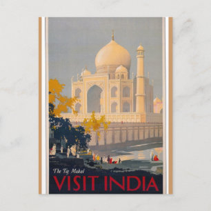 Taj Mahal Vertical Postcard